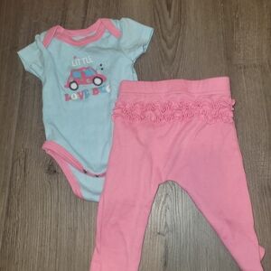 Baby Bodysuit and Pants Set